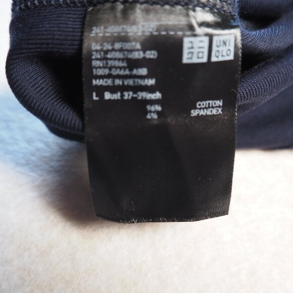 Uniqlo Women’s Blue V-Neck Sweater – Size Large – Pullover Long Sleeve - Picture 5 of 7